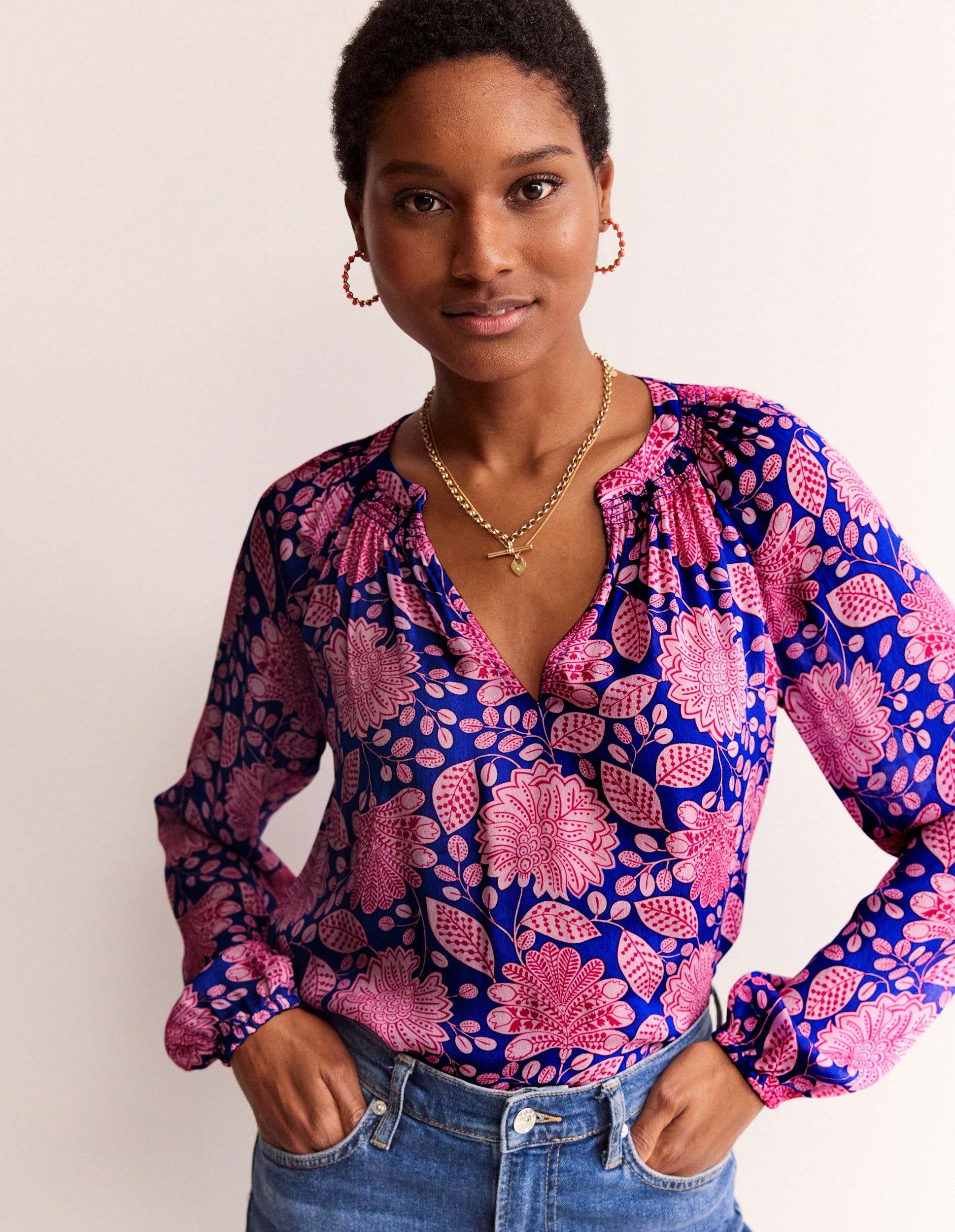 Grace Top-Surf The Web, Gardenia Swirl - Image 1