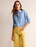 Sienna Embroidered Shirt-Passion Fruit, Lemons
