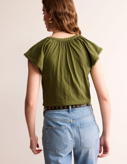 Millie Trim Detail Top-Mayfly