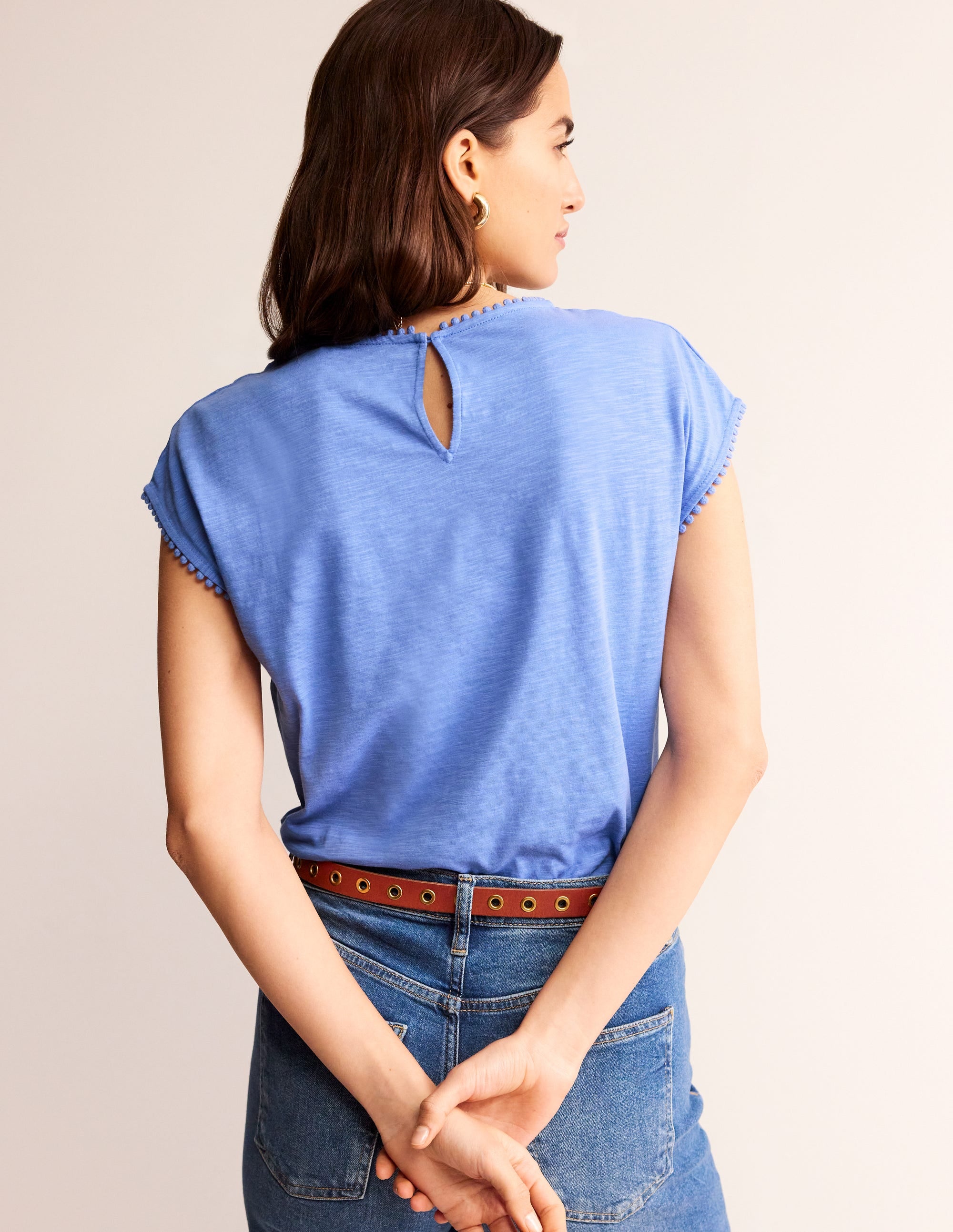 Sasha Broderie T-Shirt-Ebb and Flow - Image 3