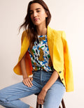 Louisa Printed Slub T-Shirt-Multi, Leopard Vine