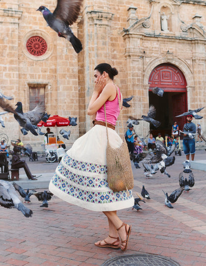 Crochet Trim Scoop Neck Vest-Pink-5
