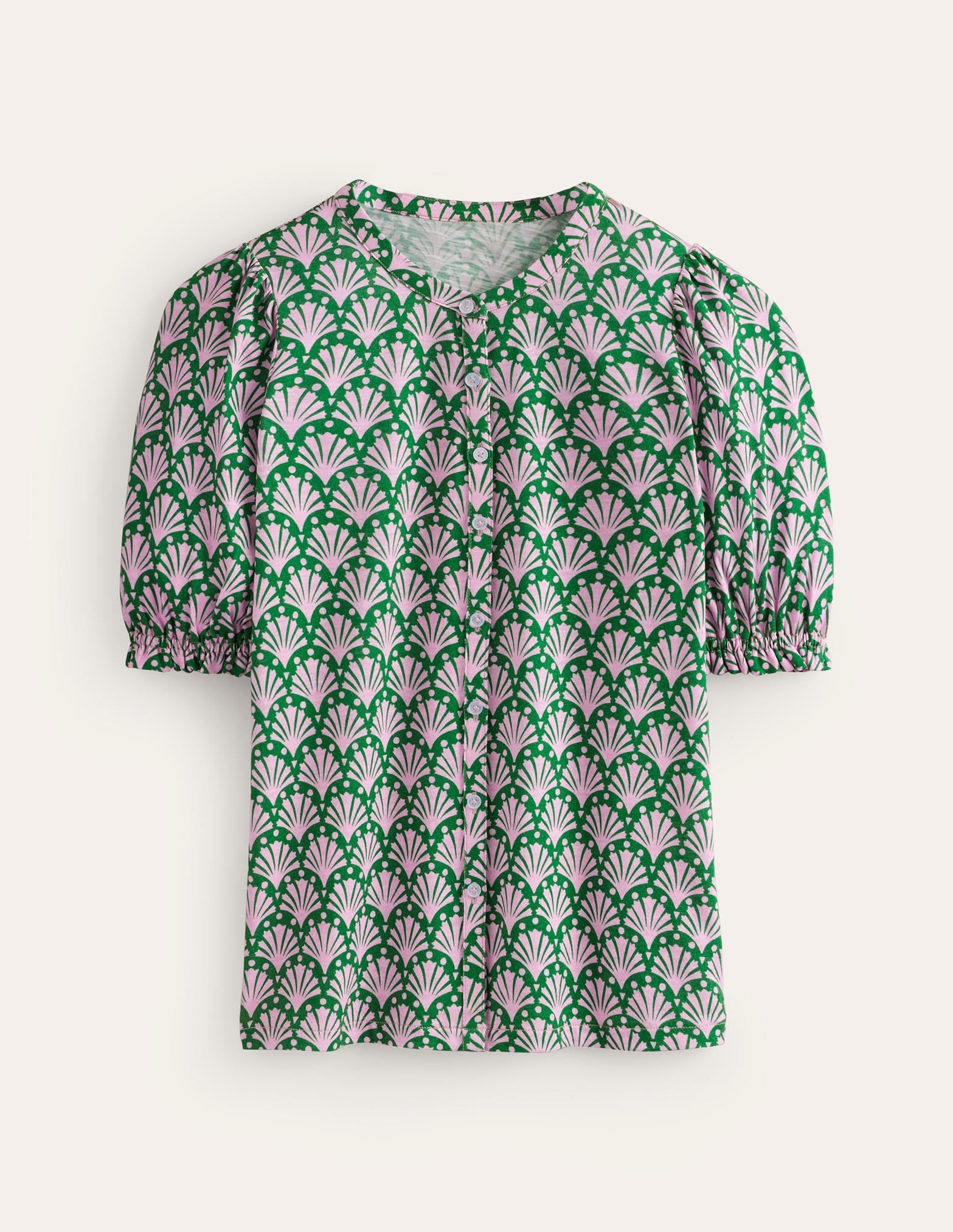Dolly Puff Sleeve Jersey Shirt-Sweet Lilac, Shells - Image 7