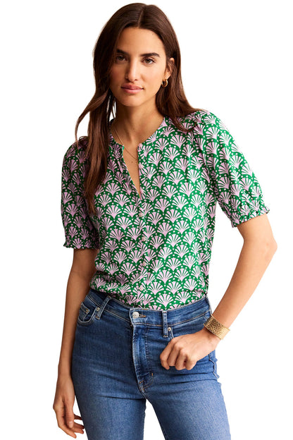 Dolly Puff Sleeve Jersey Shirt-Sweet Lilac, Shells-5