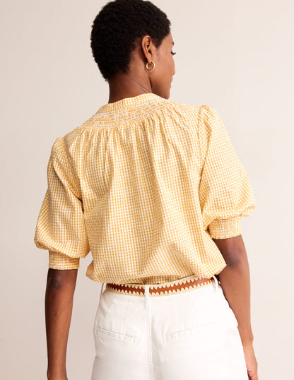 Ada Seersucker Top-Sweet Honeycomb Gingham-3