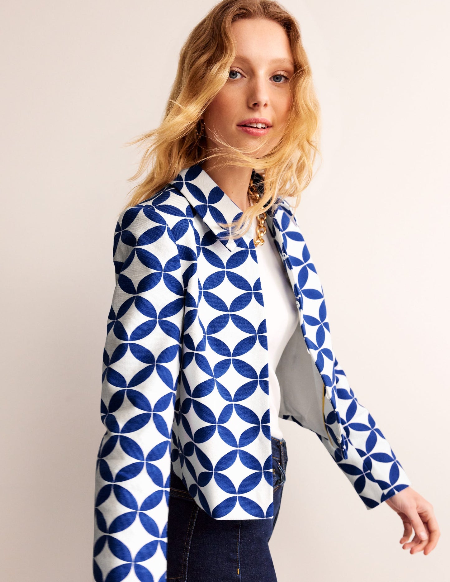 Occasion Jacket-Navy Geo