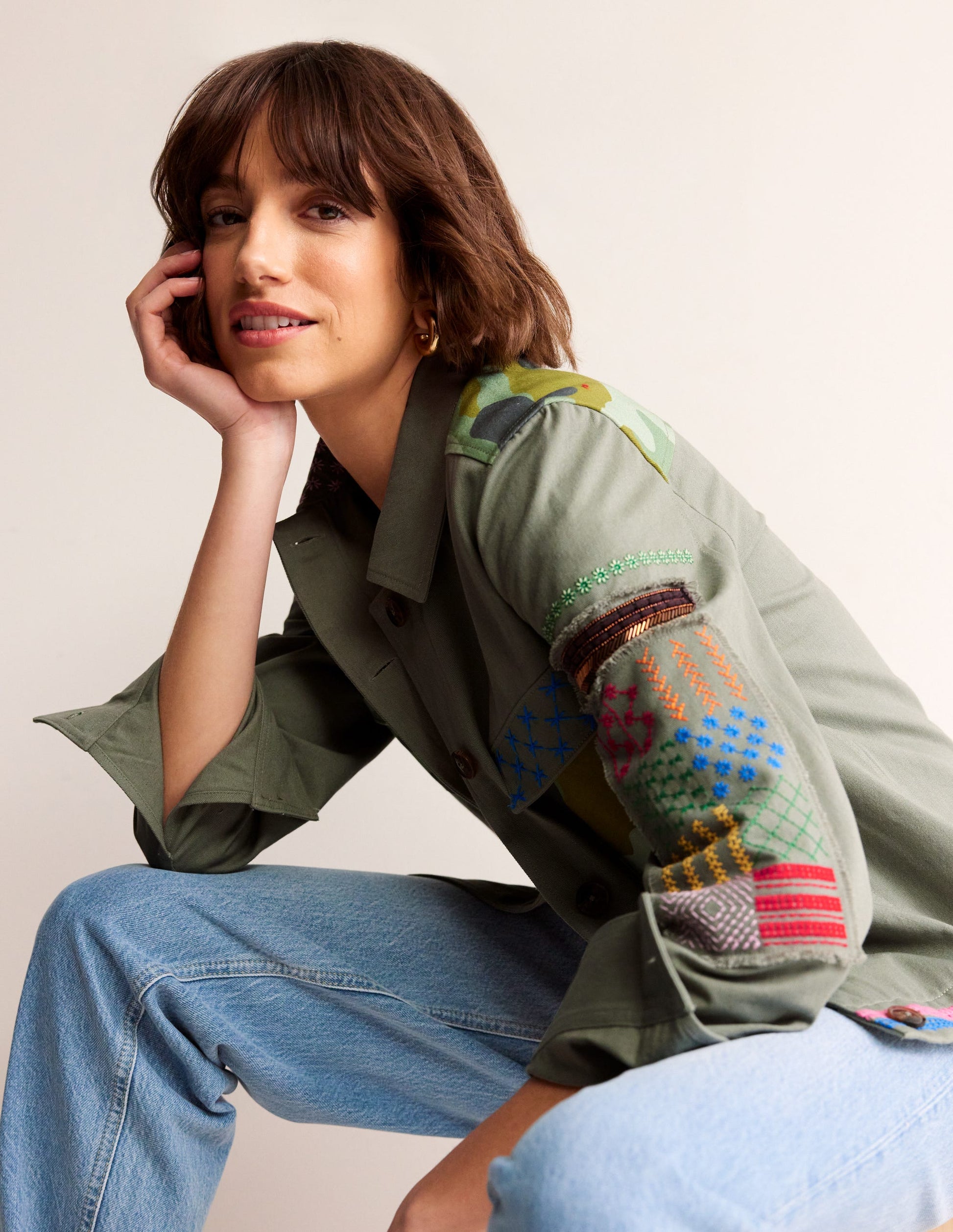 Islington Camo Jacket-Khaki-1