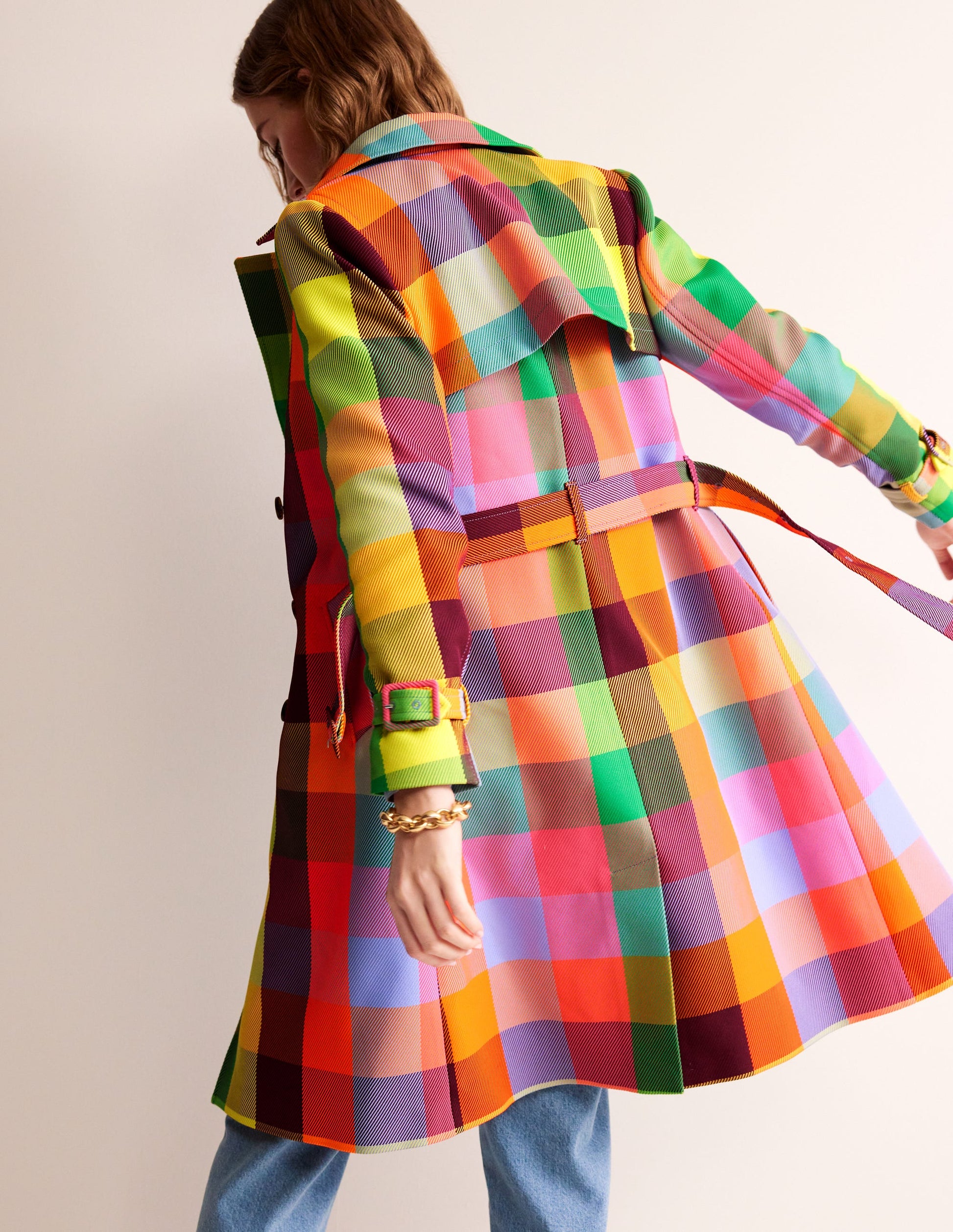 Neon Belted Trench Coat-Check-4