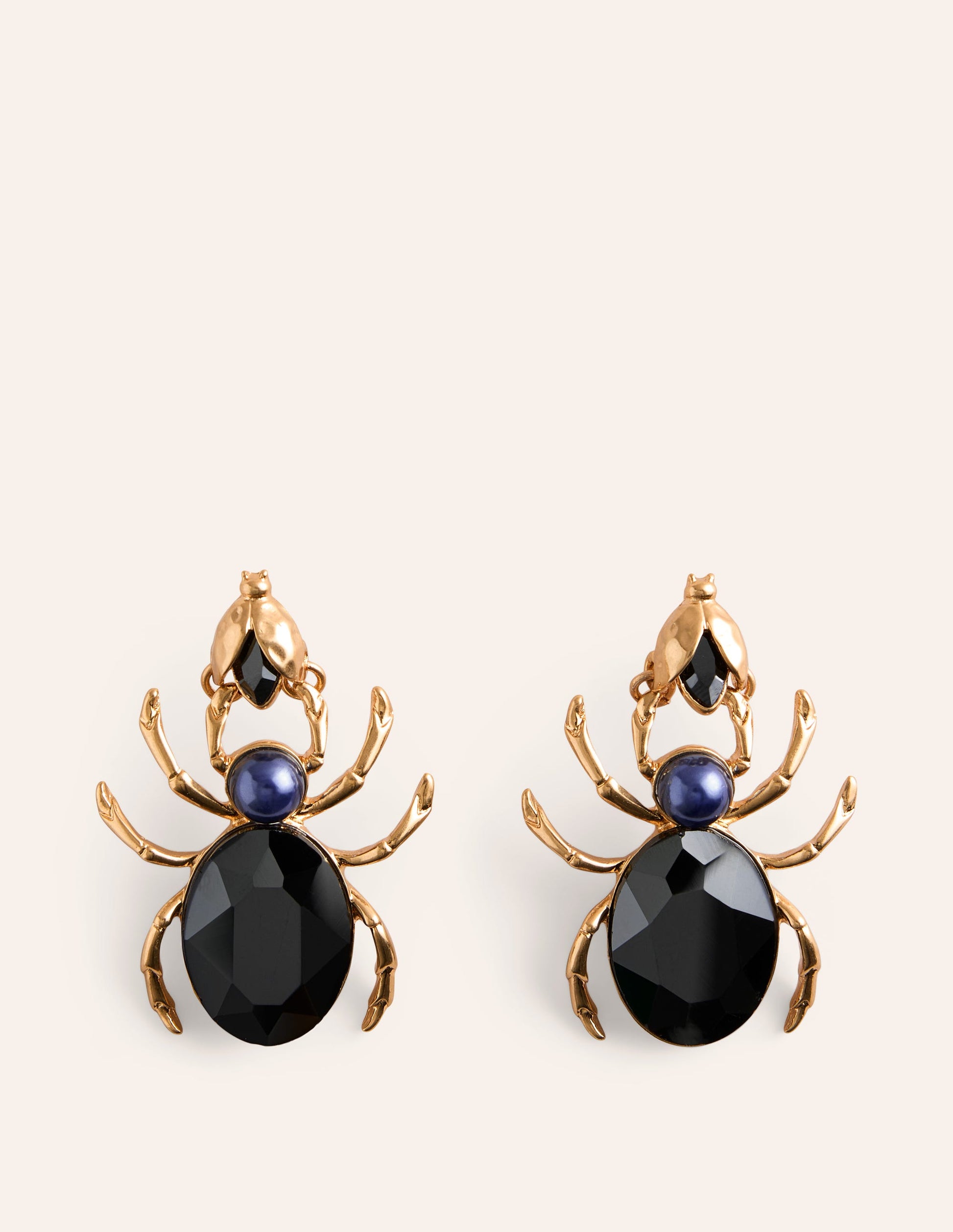 Metal Novelty Earrings-Spider-2