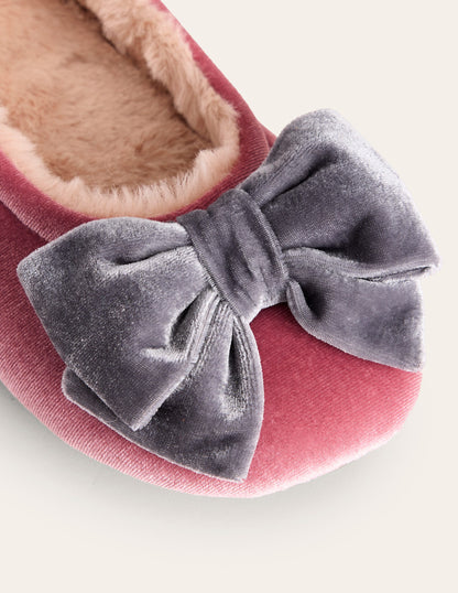 Bow Slippers-Pink-4