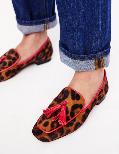 Soft Slipper Flats-Dark Classic Leopard