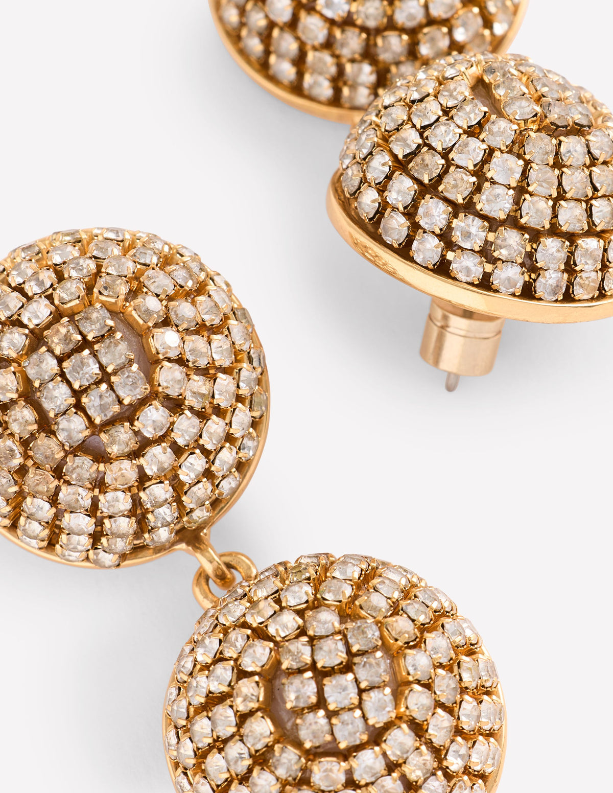 Sparkle Jewel Drop Earrings-Gold - Image 3