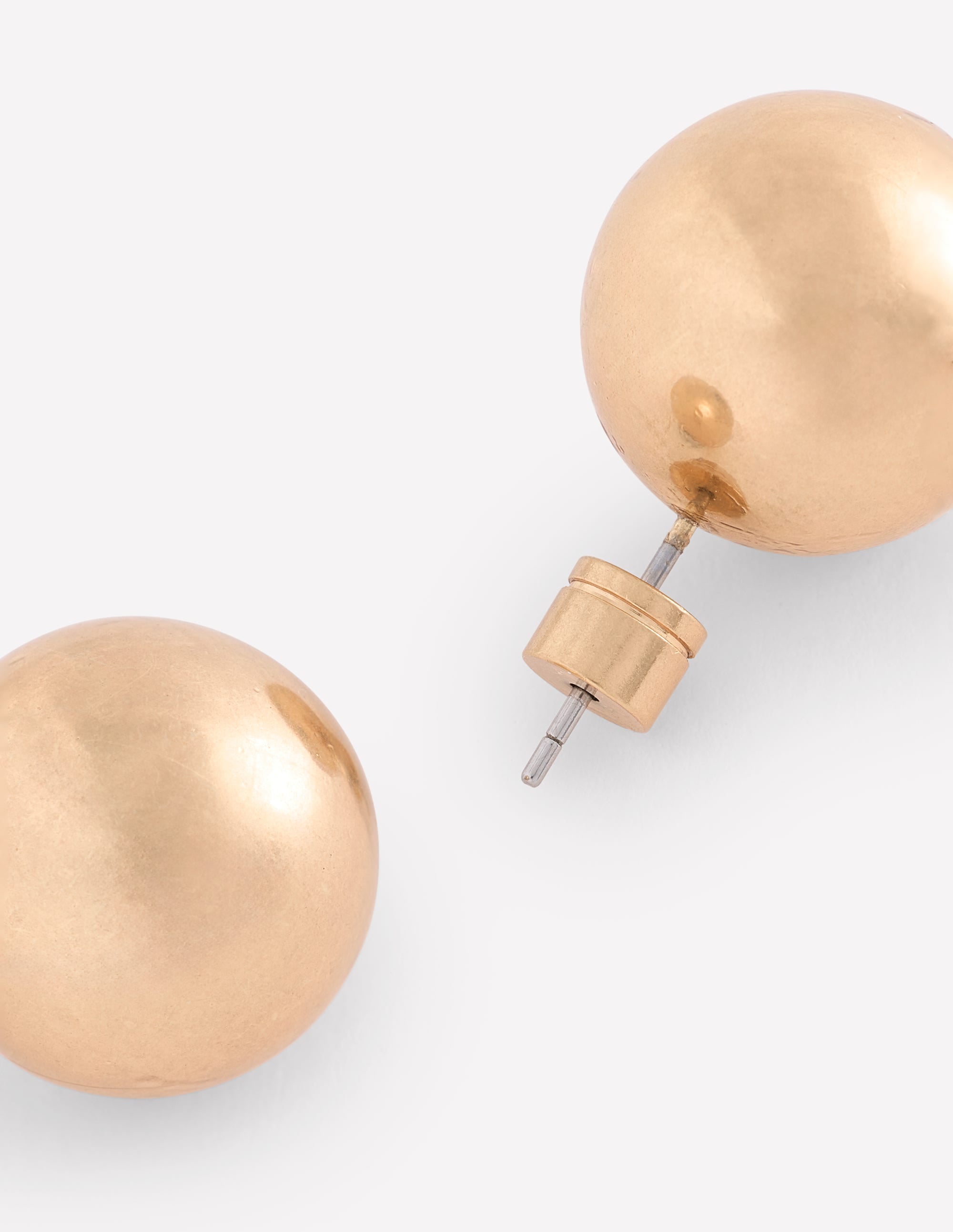 Statement Stud Earrings-Gold - Image 3