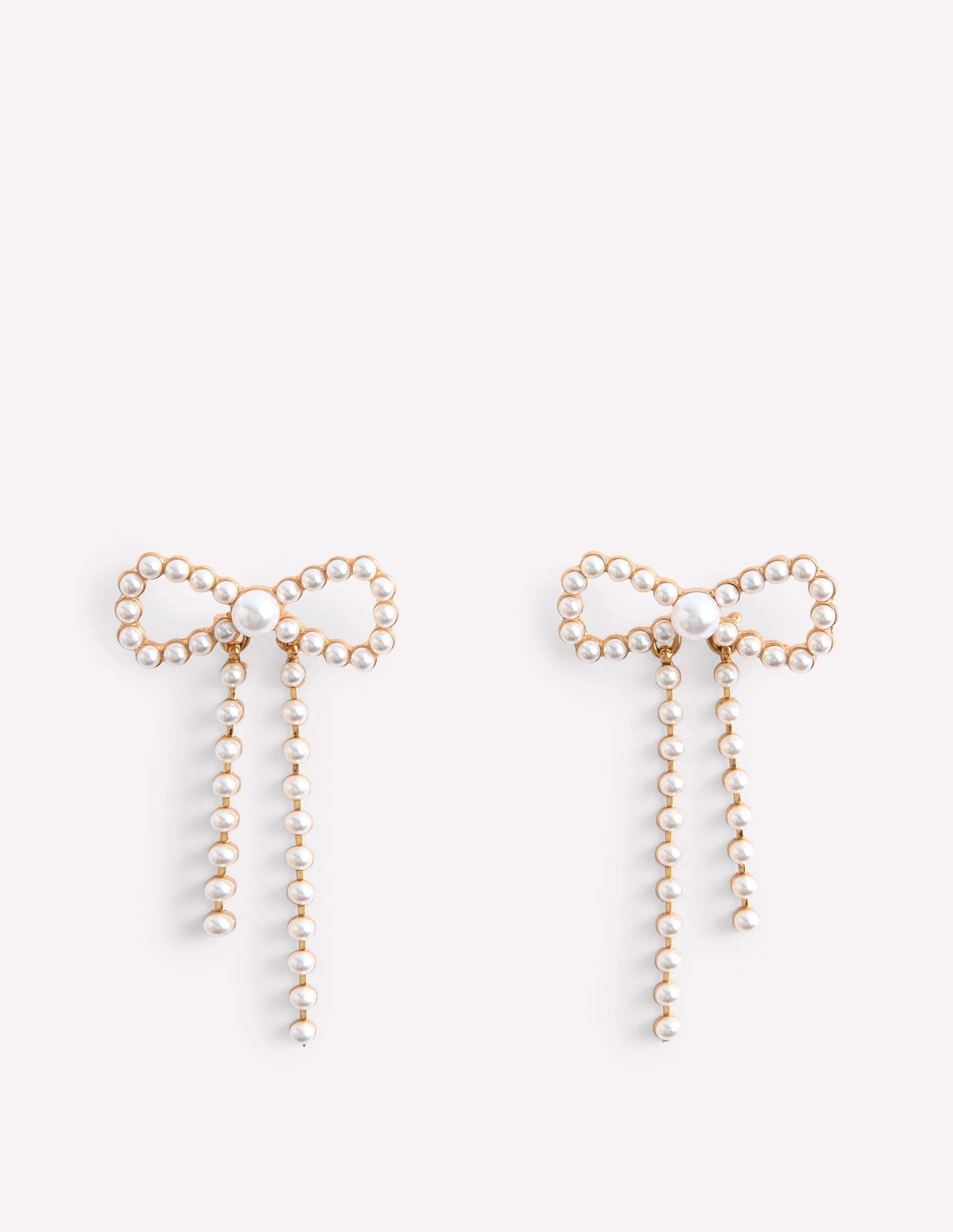 Bow Earrings-Ivory-2