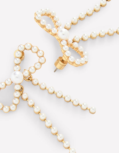 Bow Earrings-Ivory-4