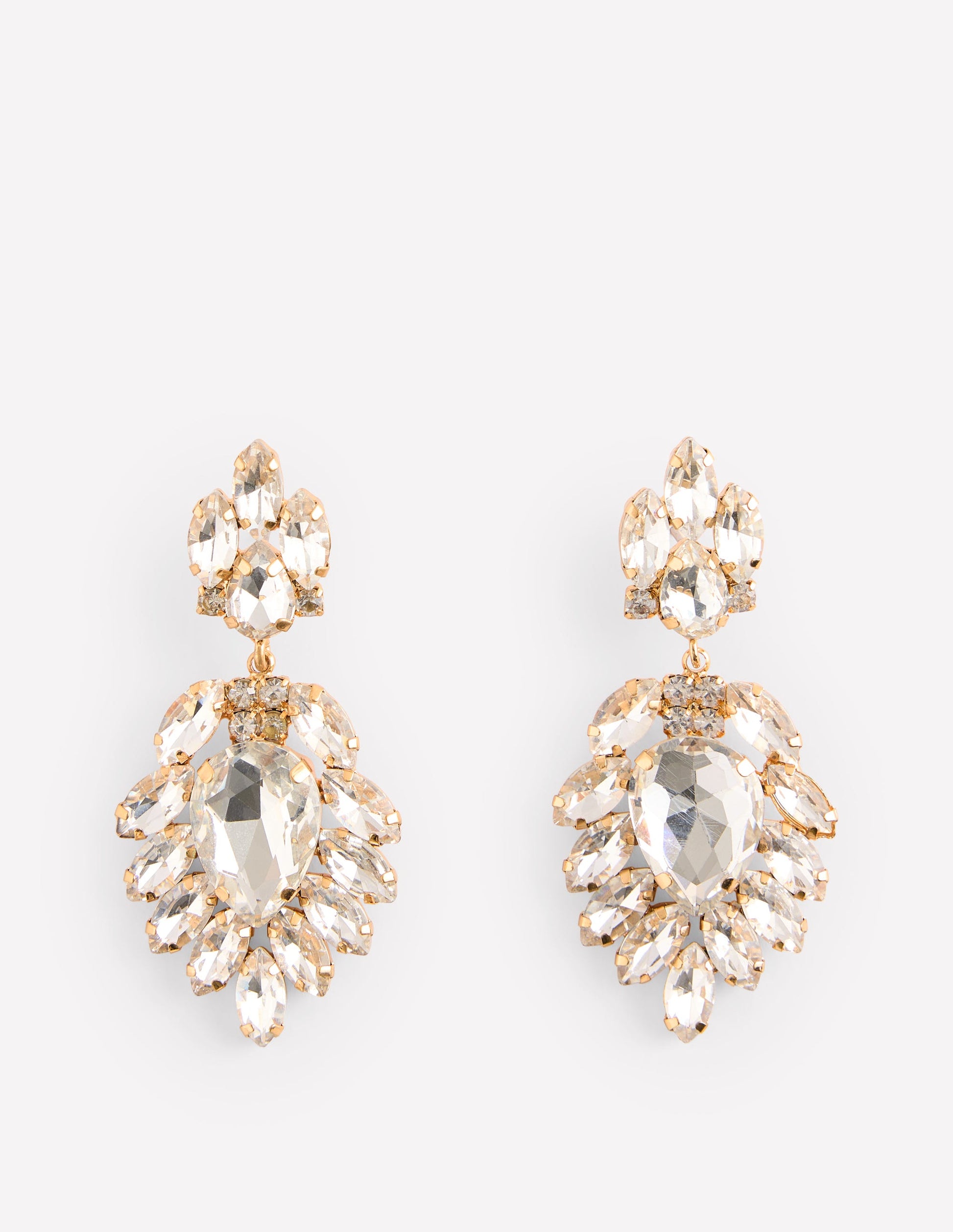 Cluster Jewel Earrings-Silver-2