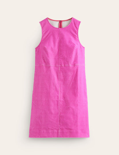 Pia Cord Shift Dress-Phlox Pink