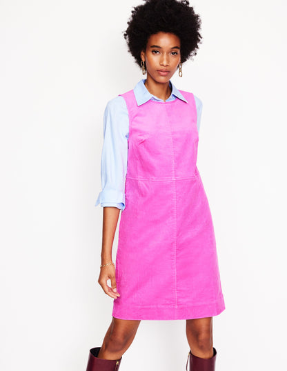 Pia Cord Shift Dress-Phlox Pink