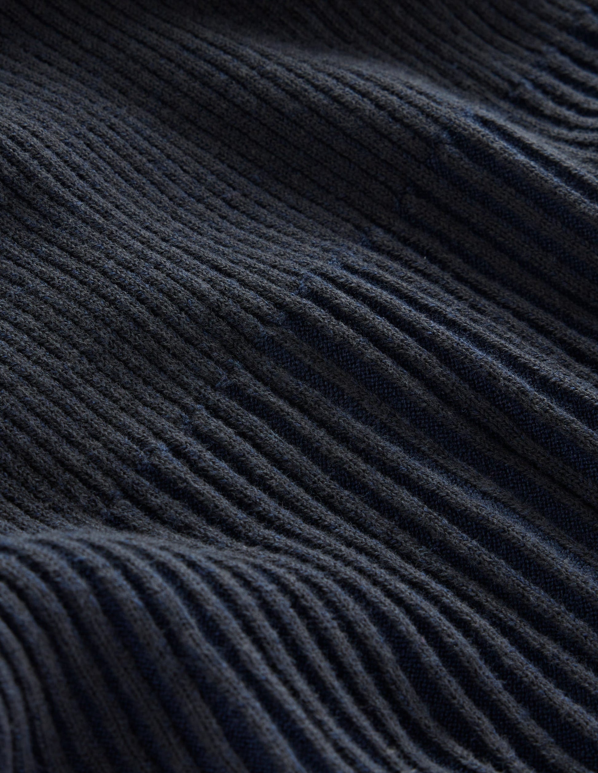 Lola Knitted Midi Dress-Navy, Black Plated-6