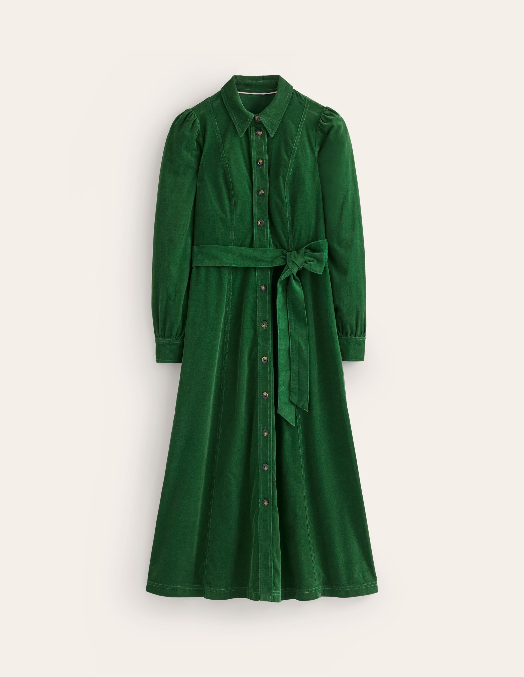 Aubrey Cord Midi Shirt Dress-Eden - Image 9