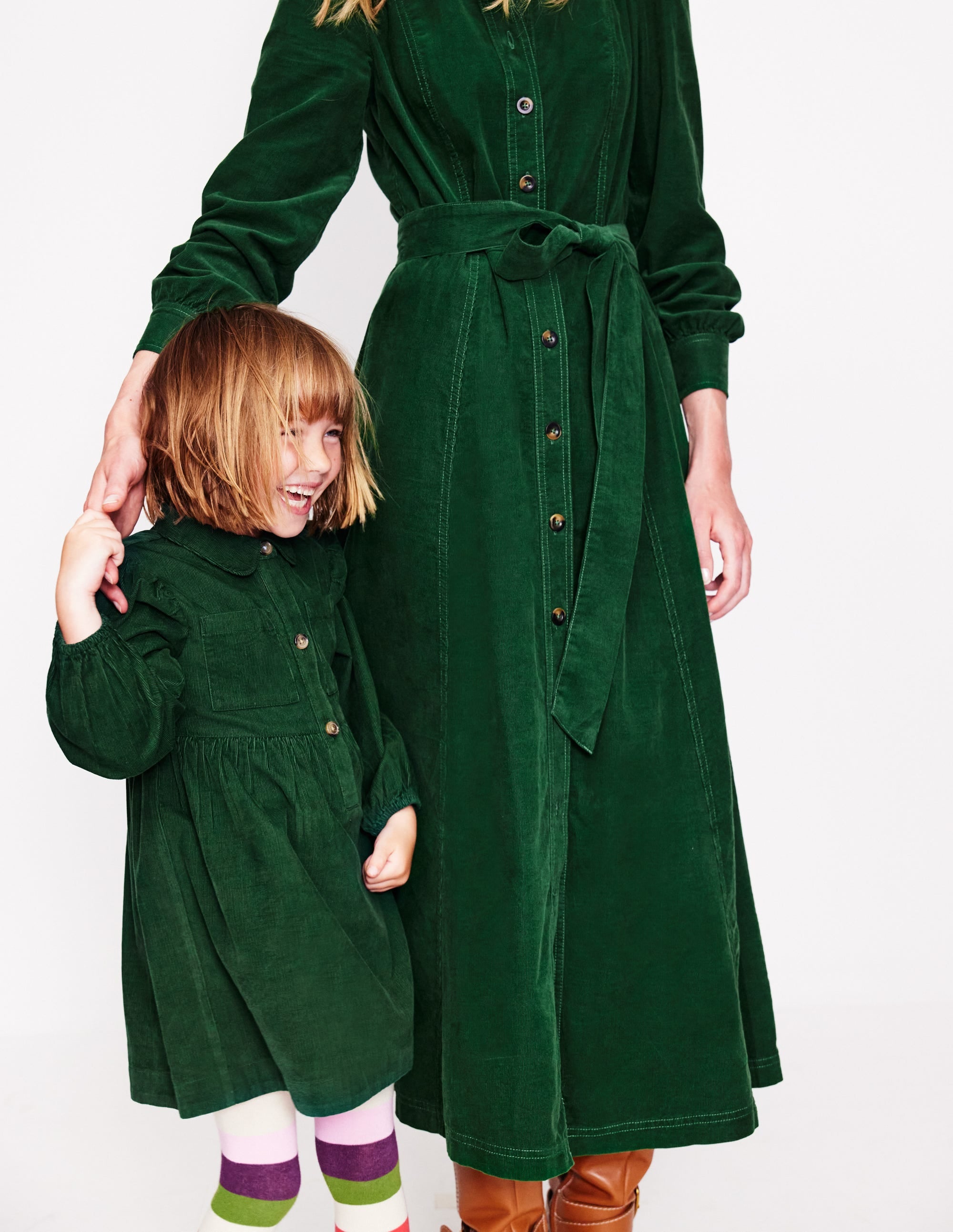Aubrey Cord Midi Shirt Dress-Eden - Image 7