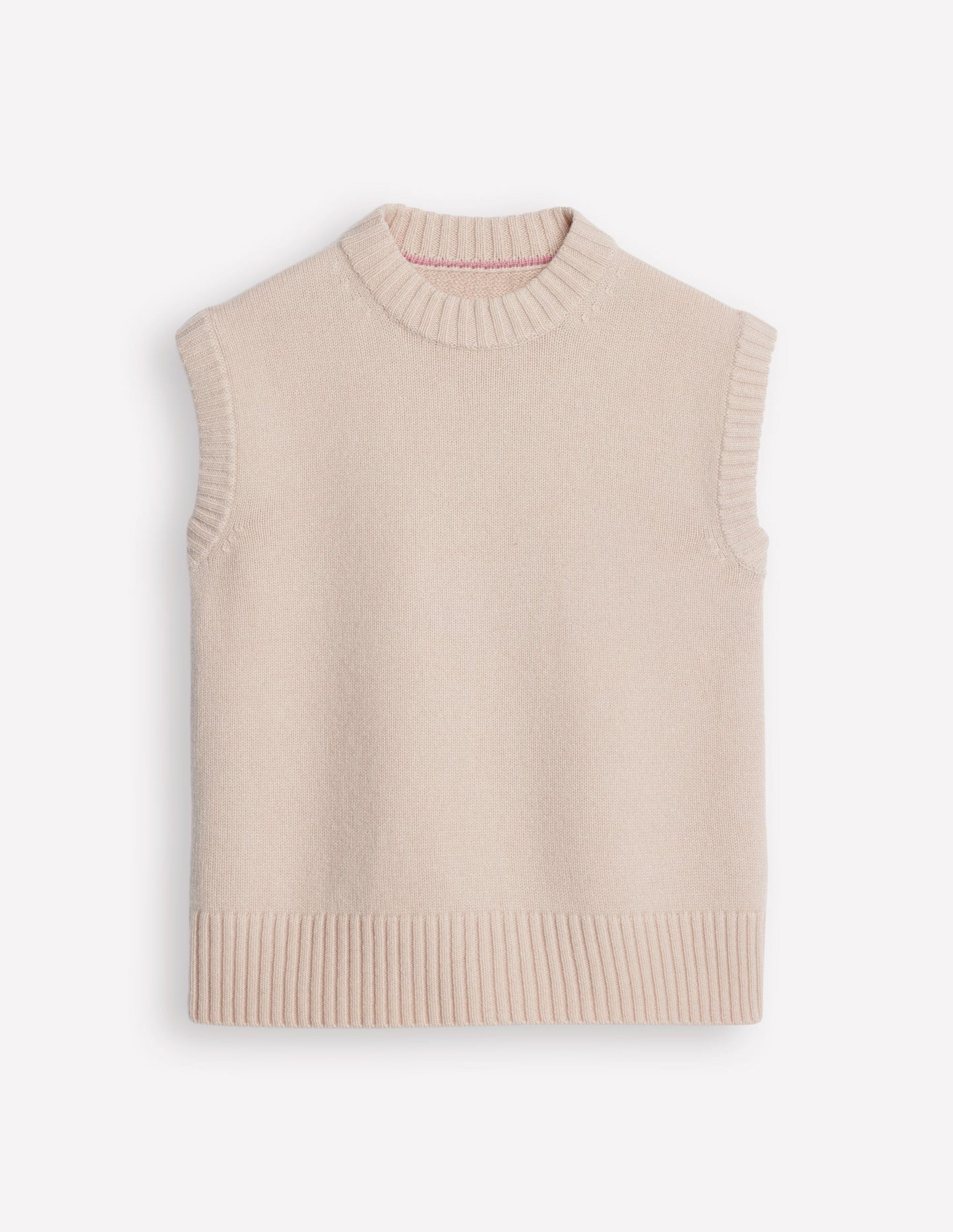 Chunky Cashmere Crew Neck Tank-Rope