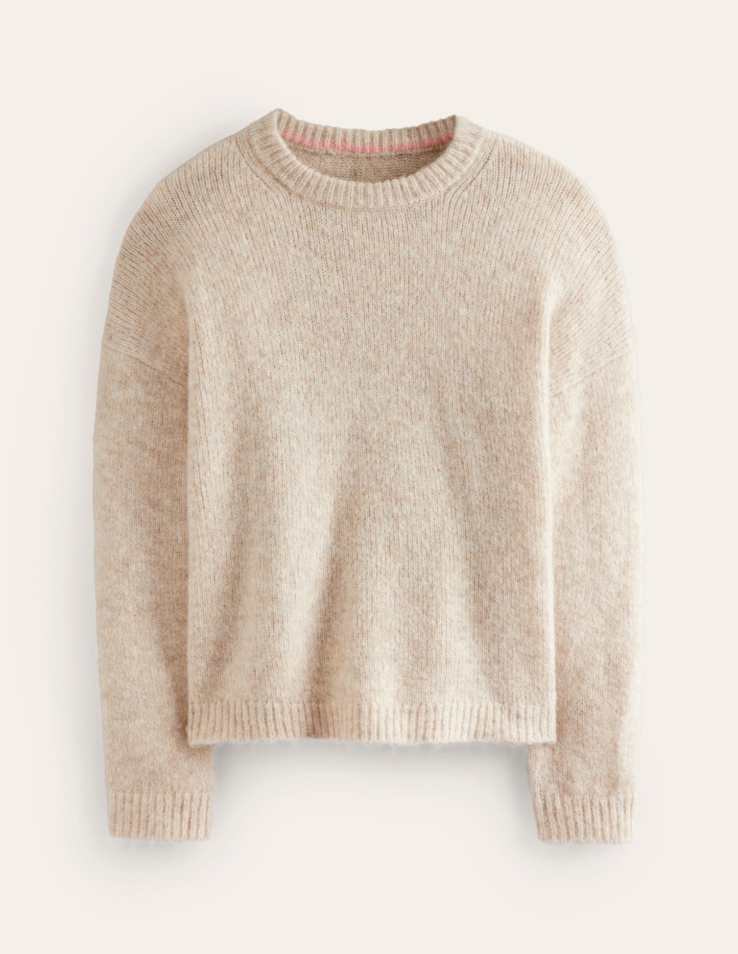 Rosemary Relaxed Fluffy Jumper-Oatmeal Melange