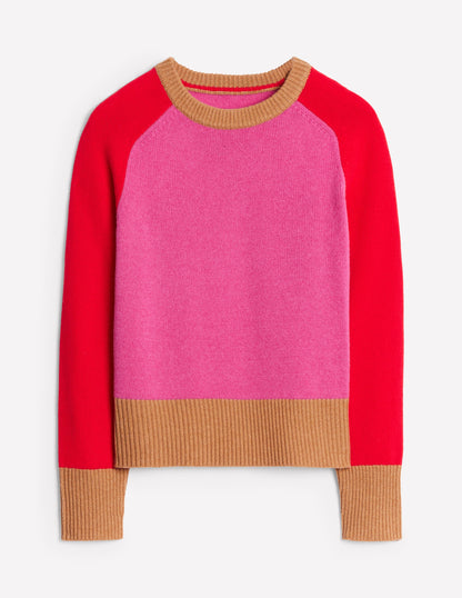 Olivia Merino Jumper-Party Pink