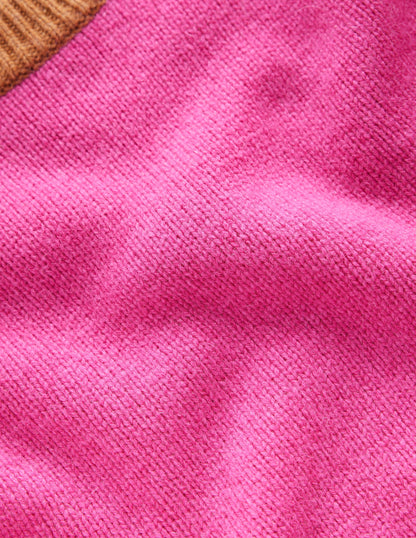 Olivia Merino Jumper-Party Pink