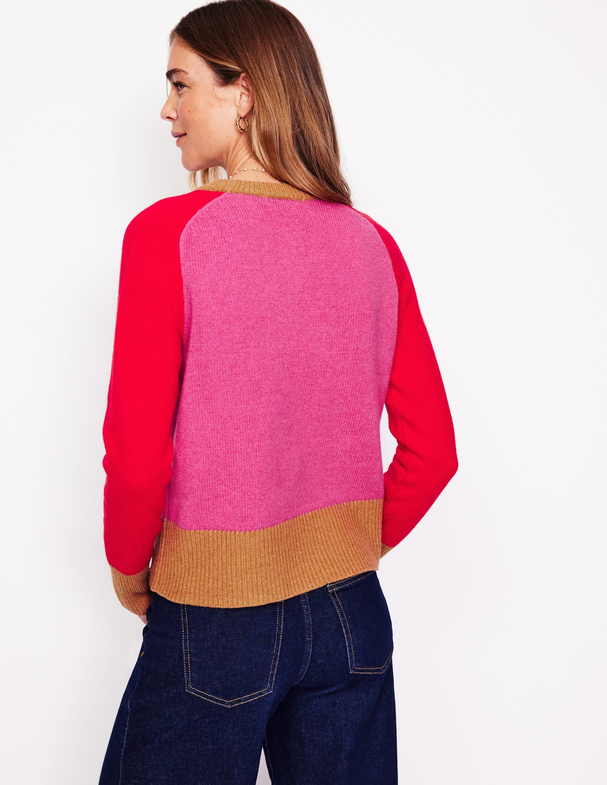 Olivia Merino Jumper-Party Pink - Image 2