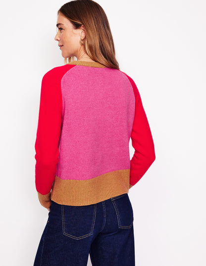 Olivia Merino Jumper-Party Pink