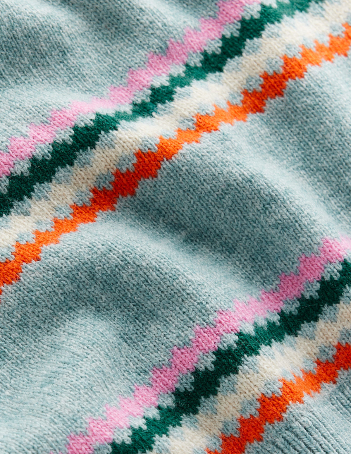 Edie Fair Isle Tank-Blue Diamond - Image 9