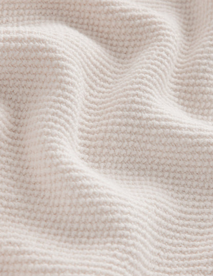 Button Detail Stitch Jumper-Warm Ivory-6