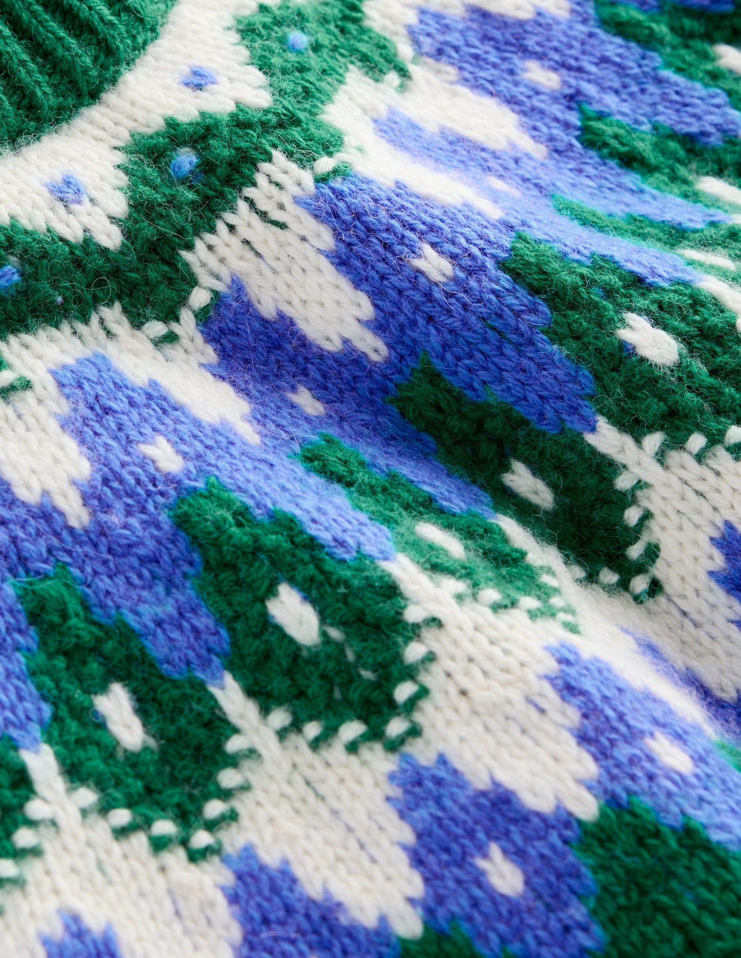 Eleanor Fair Isle Jumper-Pine Green