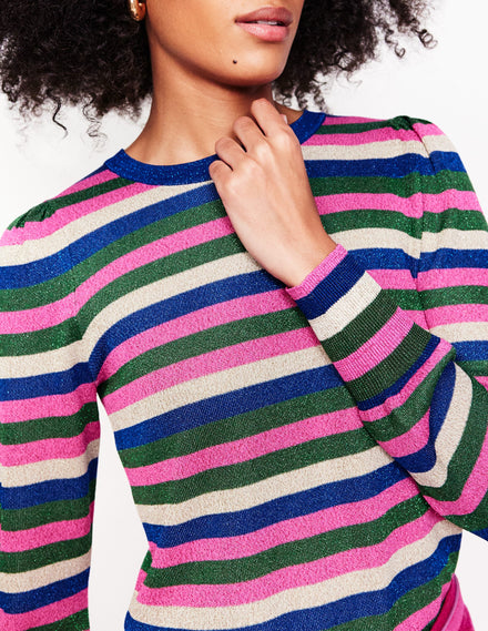 Party Stripe Jumper-Multi Stripe