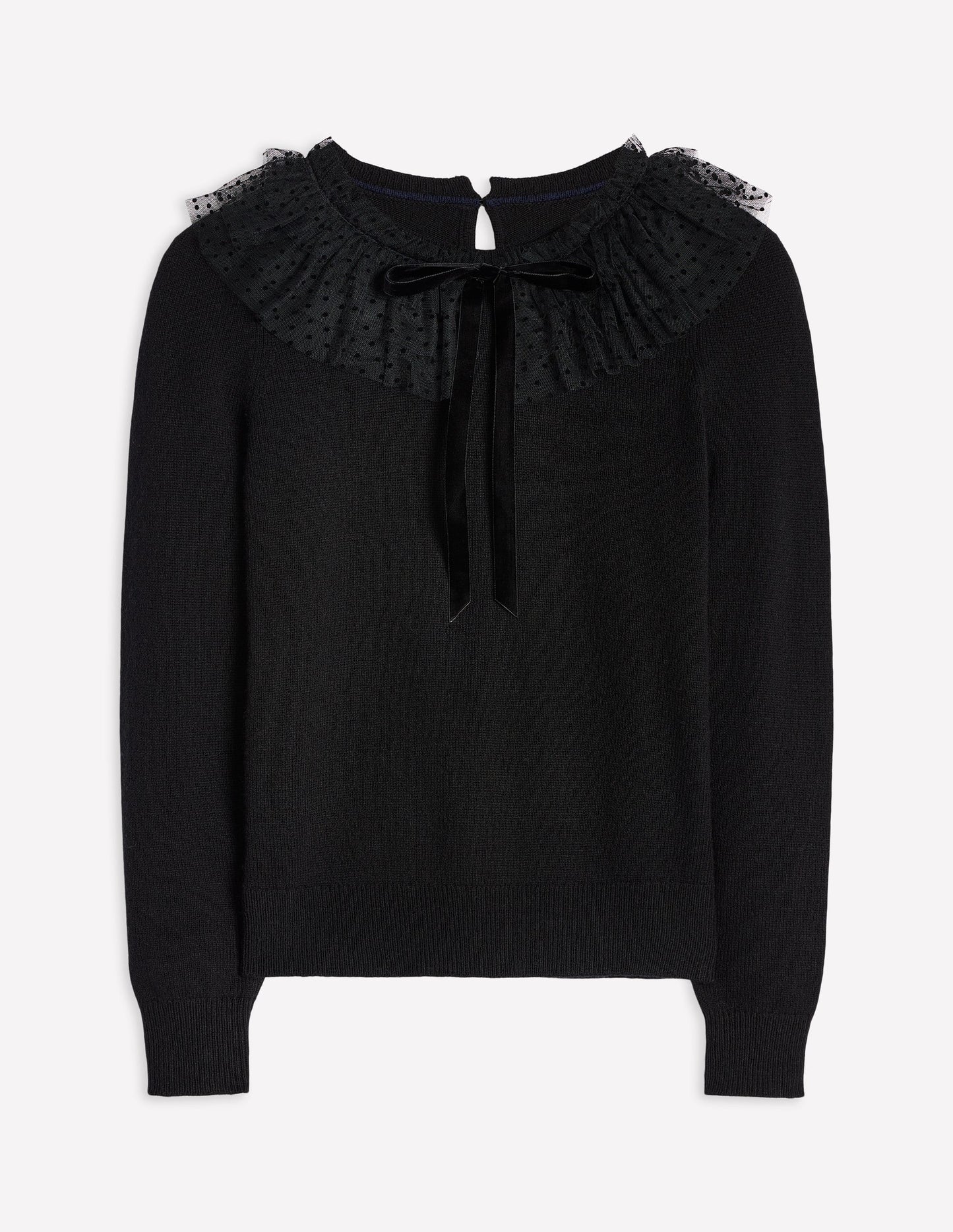 Tulle Party Jumper-Black