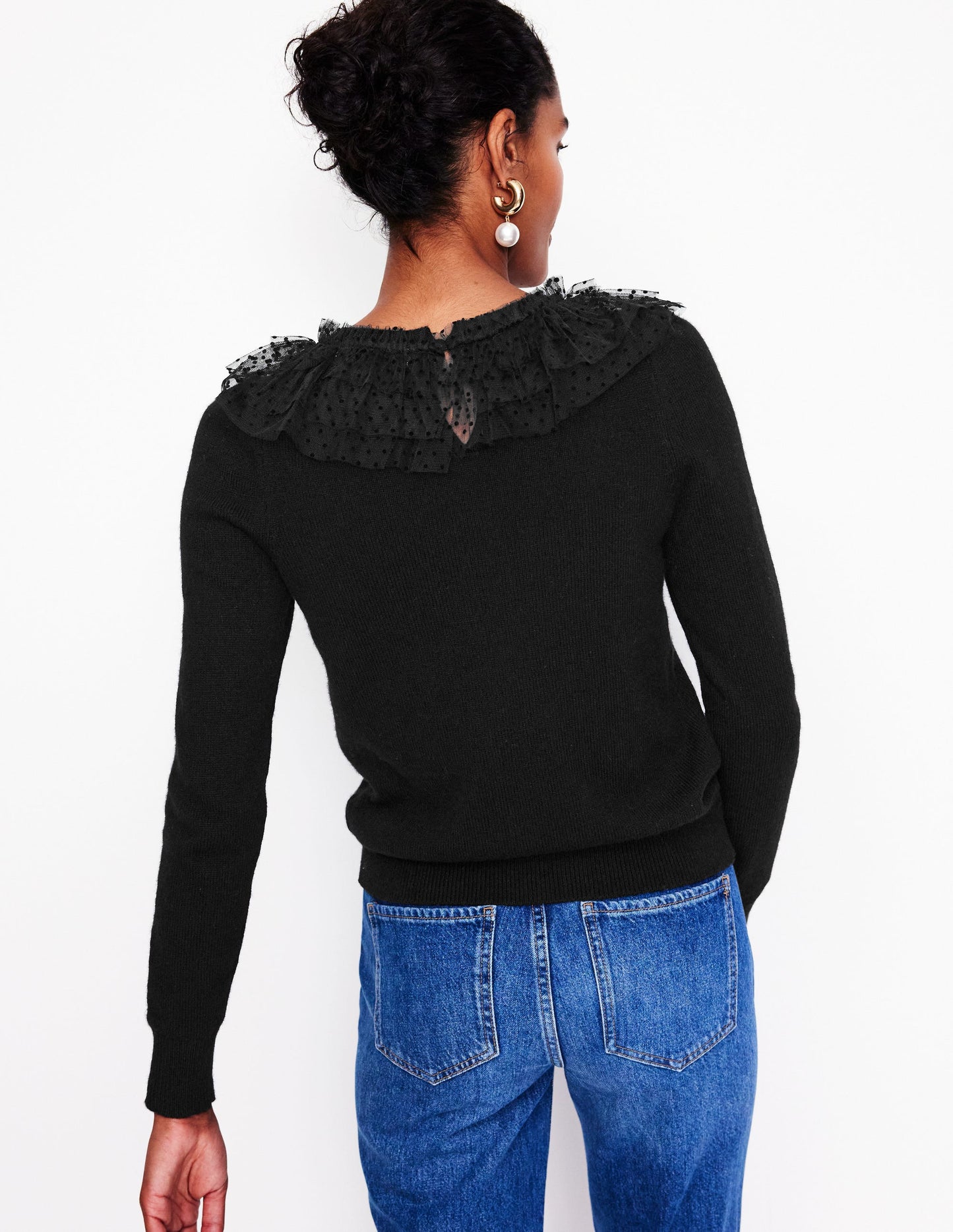 Tulle Party Jumper-Black