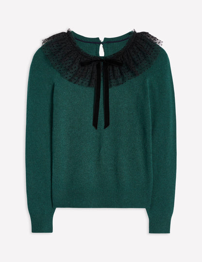 Tulle Party Jumper-Glade Green