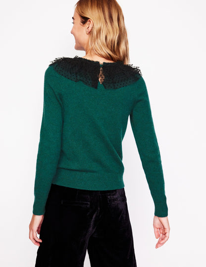 Tulle Party Jumper-Glade Green