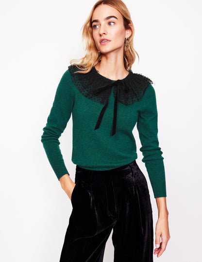 Tulle Party Jumper-Glade Green