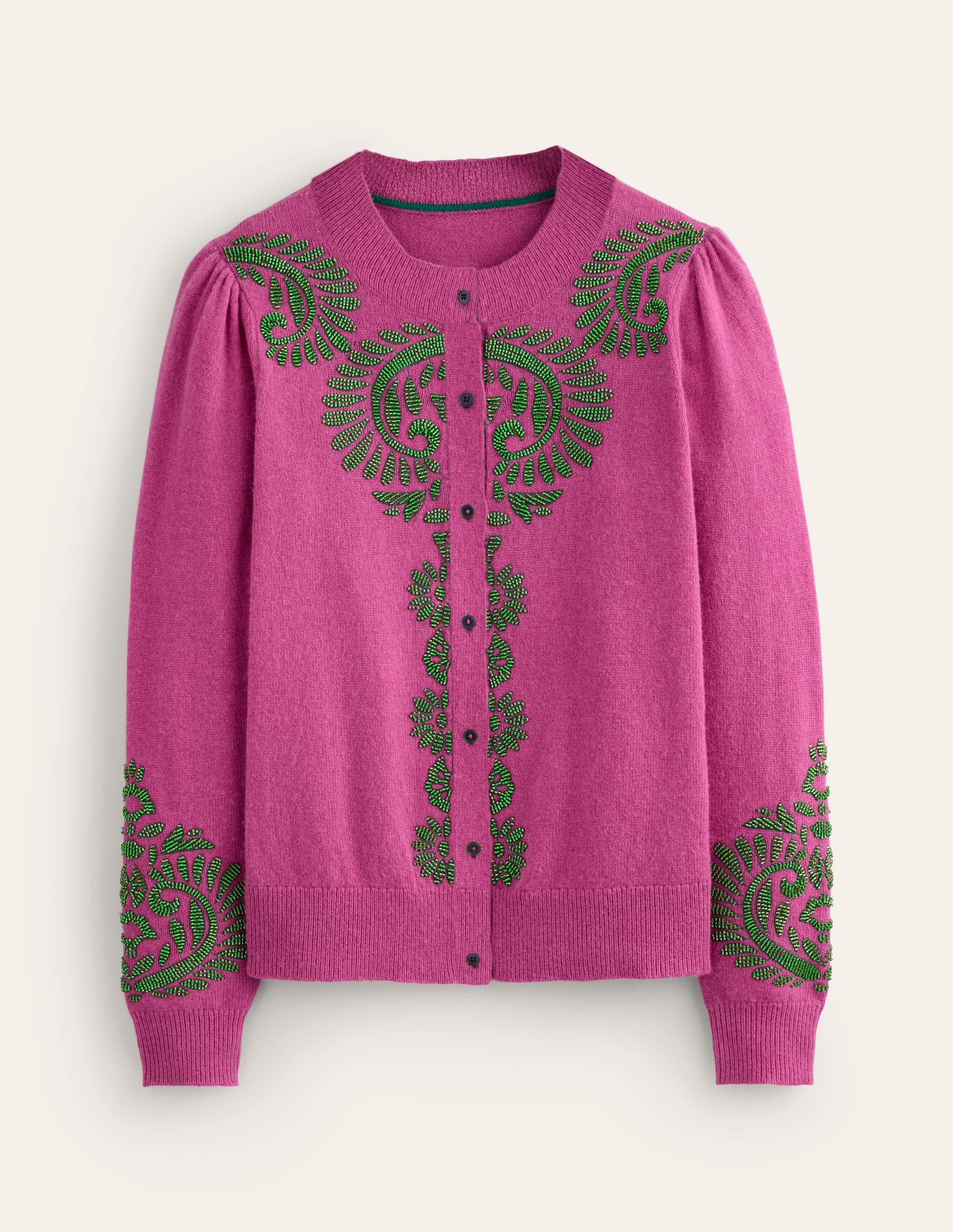 Fenella Embellished Cardigan-Party Pink - Image 8