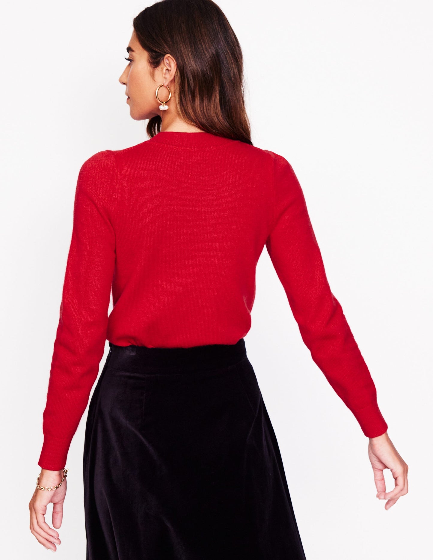 Fenella Embellished Jumper-Rouge Red