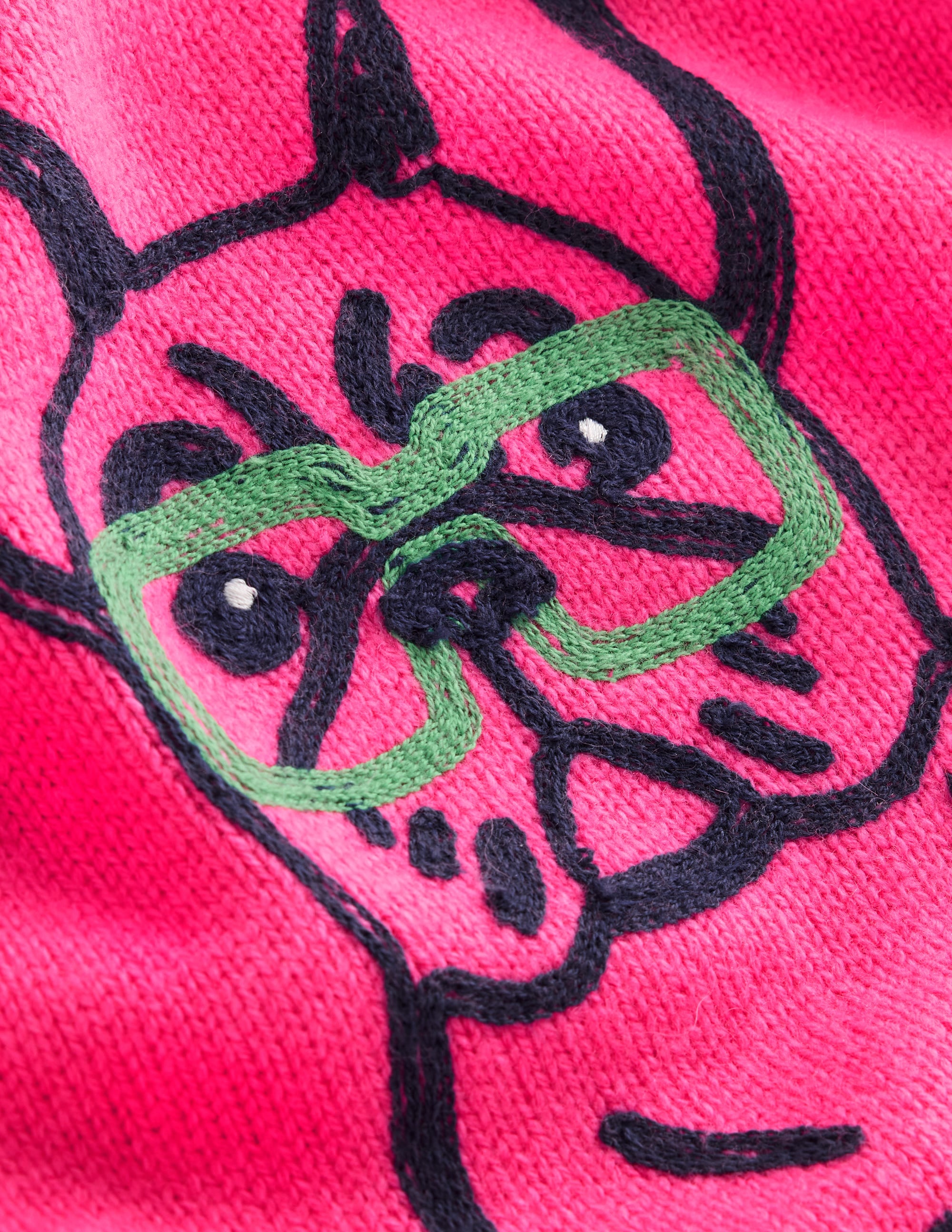 Natalie Embroidered Jumper-Party Pink, Bulldog - Image 6