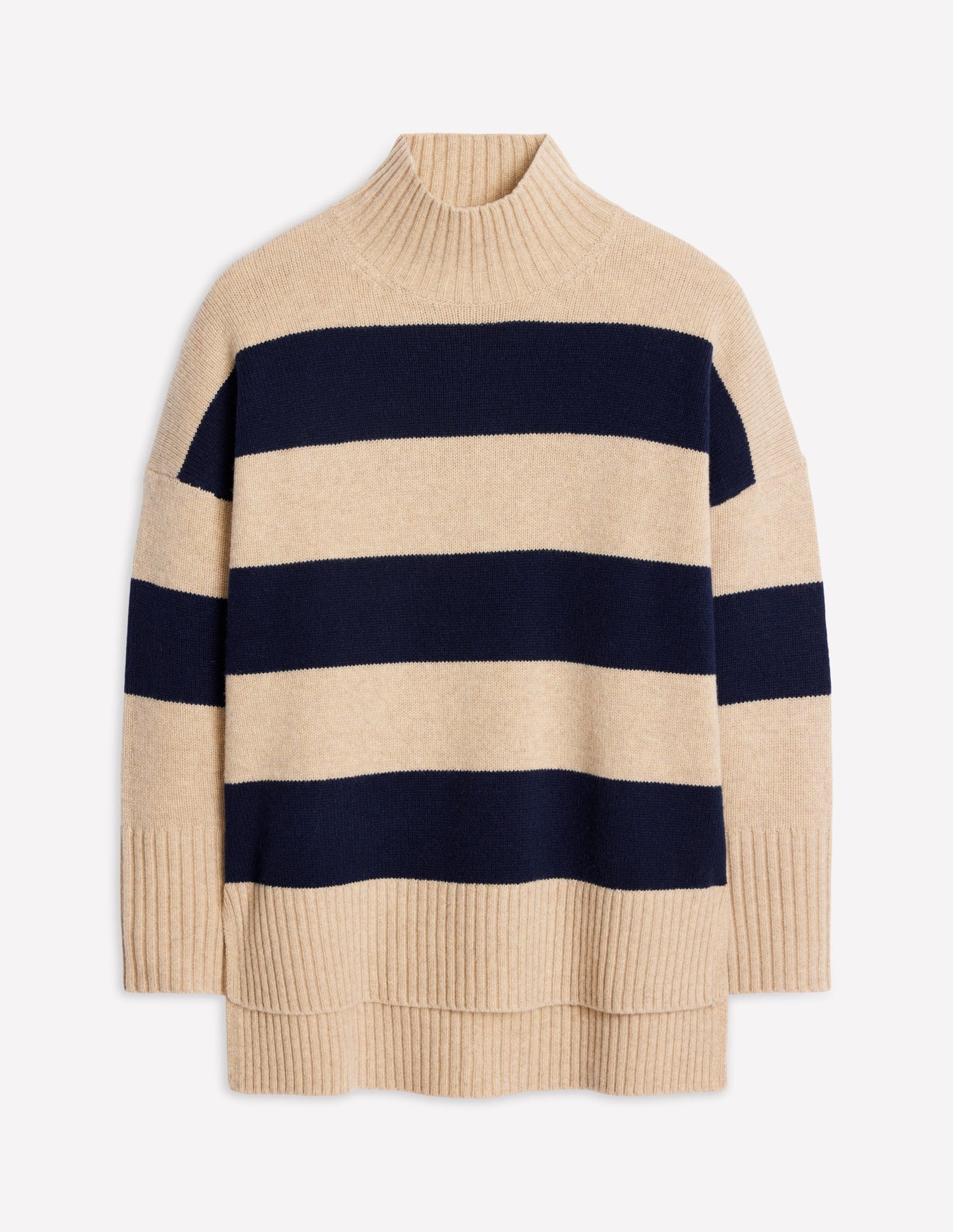 Jessica Oversized Jumper -Chinchilla Melange, Navy