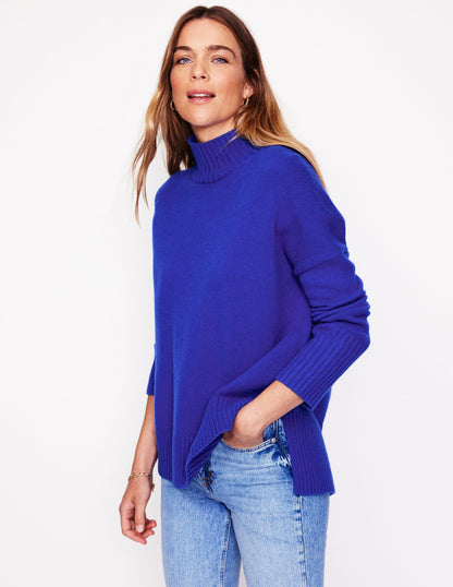 Jessica Oversized Jumper-Rich Blue