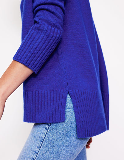 Jessica Oversized Jumper-Rich Blue