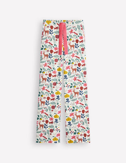 Brushed Cotton Pyjama Trouser-Woodland, Multi-6