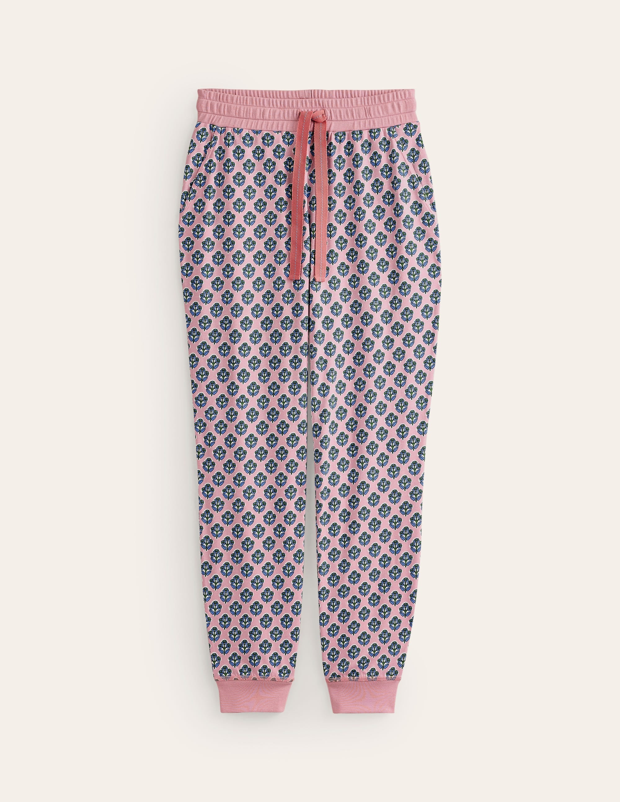 Jersey Pyjama Bottoms-Quartz, Pome Stamp - Image 5