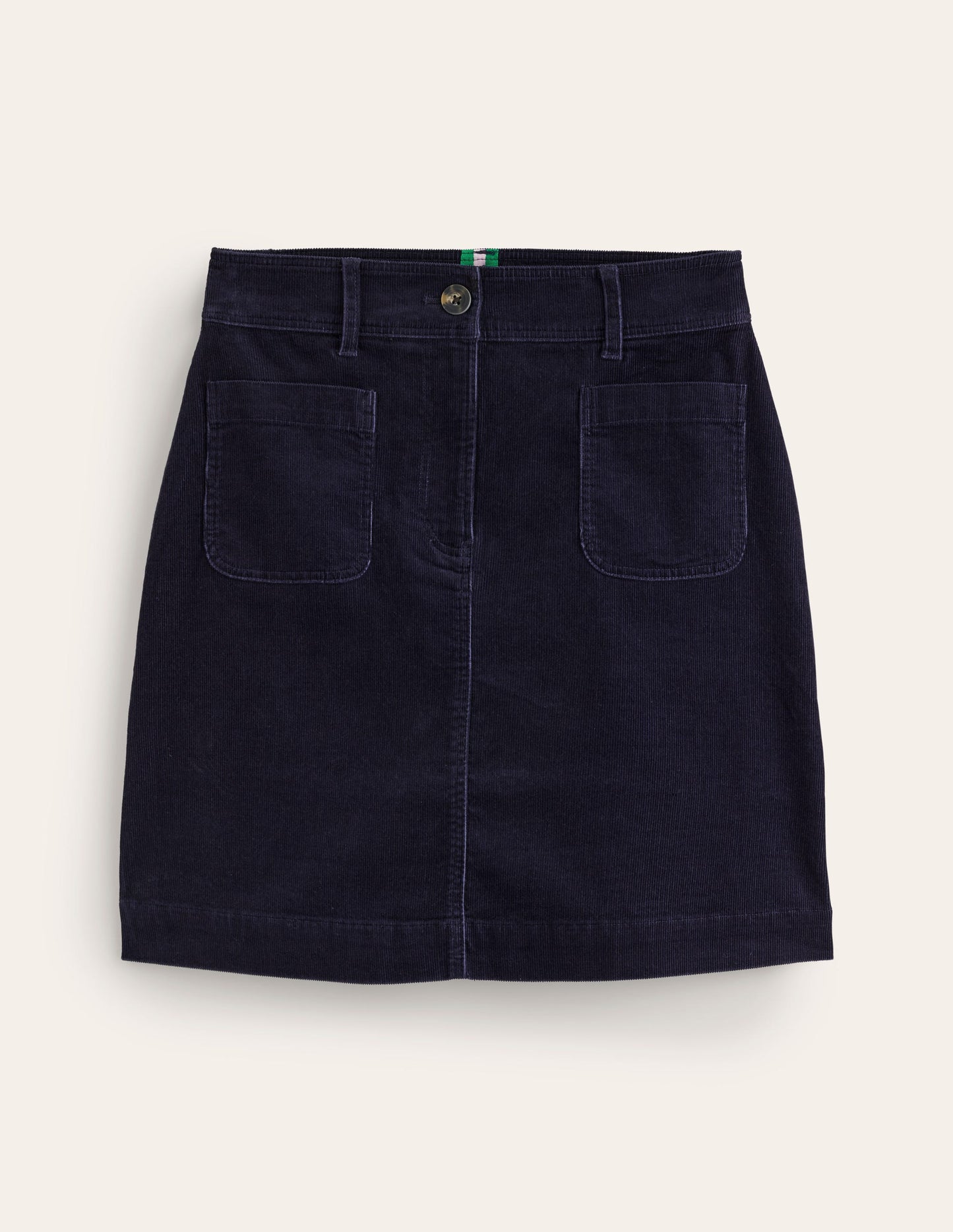 Estella Cord Skirt-Navy