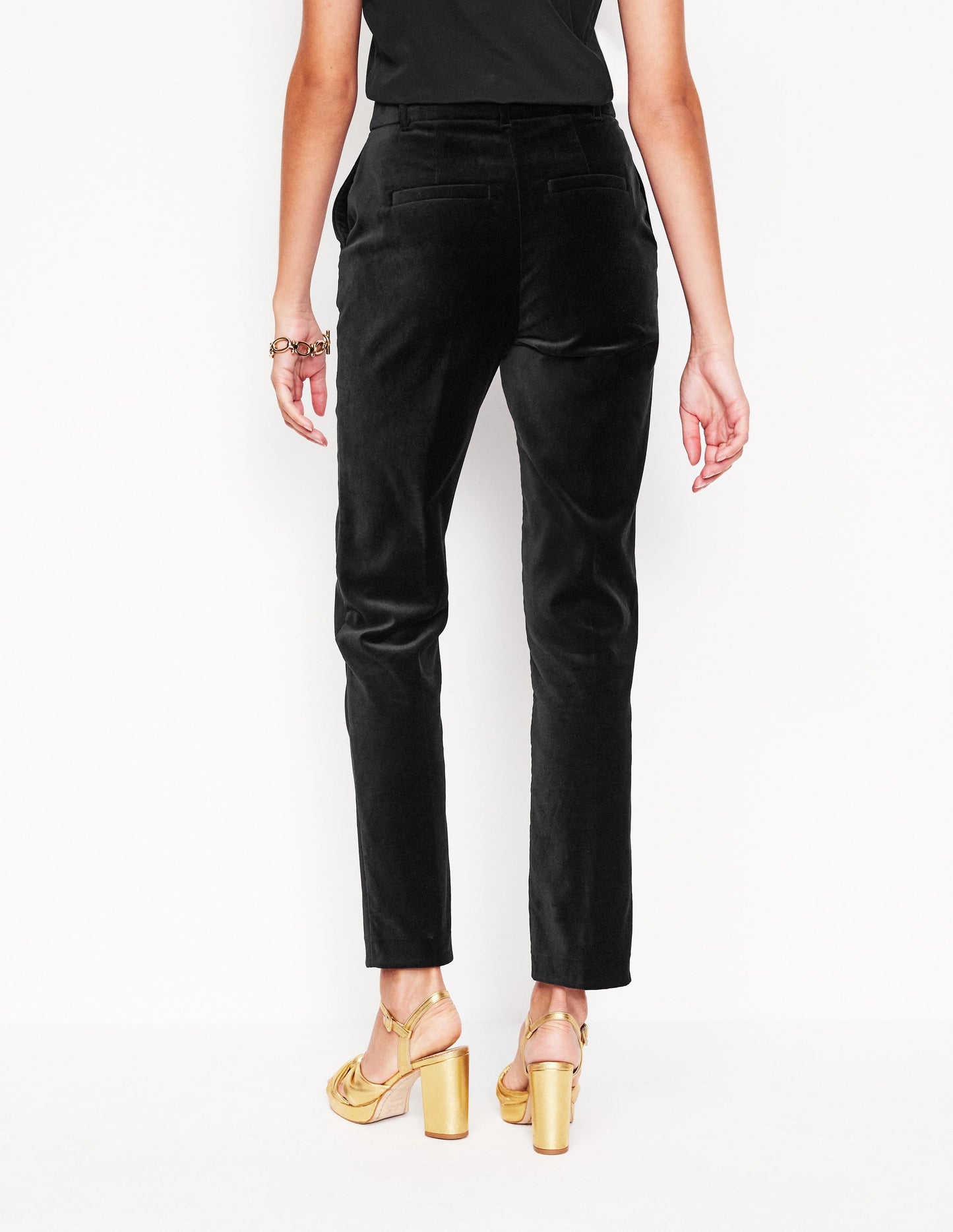 Kew Velvet Trousers -Black